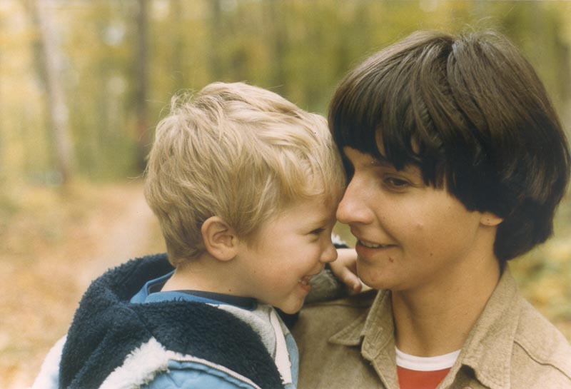 Me and mom.