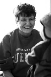 My mom smiling at her grandson just days after being diagnosed.